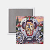 Akita Dog Valentine's Day Magneet (Voorkant / Achterkant)