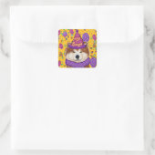 AKITA DOG VIERKANTE STICKER (Tas)