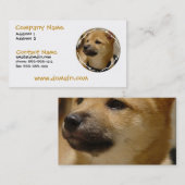 Akita Dog Visitekaartje (Voorkant / Achterkant)