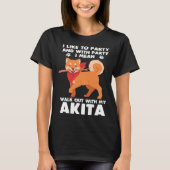 Akita Dog Walkout With My Akita Inu T-shirt (Voorkant)