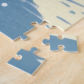 Akita Dogs Christmas Snow Holiday Legpuzzel (Zijkant)