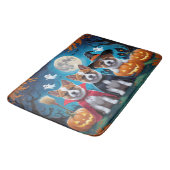 Akita Dogs Pumpkin Halloween Grappig Badmat (Gekanteld)