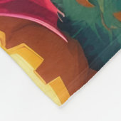 Akita Dogs Pumpkin Halloween Grappig Fleece Deken (Hoek)