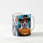 Akita Dogs Pumpkin Halloween Grappig Koffiemok (Voorkant rechts)