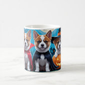 Akita Dogs Pumpkin Halloween Grappig Koffiemok (Center)