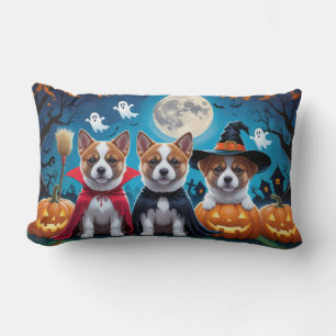 Akita Dogs Pumpkin Halloween Grappig Kussen