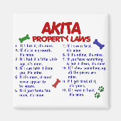 AKITA Eigendomwetten 2 Magneet (Voorkant)
