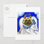 Akita engel briefkaart (Voorkant / Achterkant)