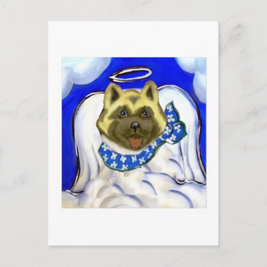 Akita engel briefkaart (Voorkant)