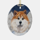 Akita Engel  Keramisch Ornament (Rechts)