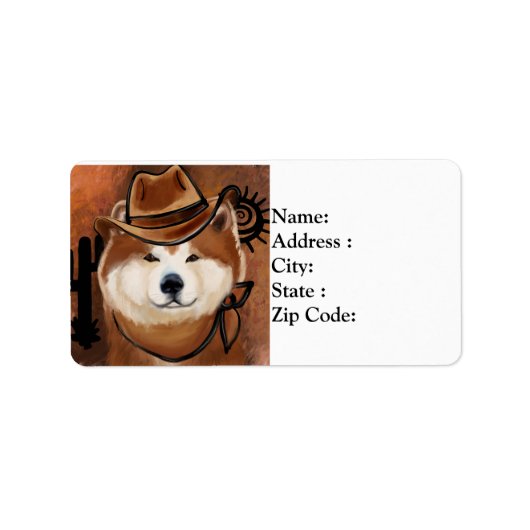 AKITA ETIKET (Voorkant)