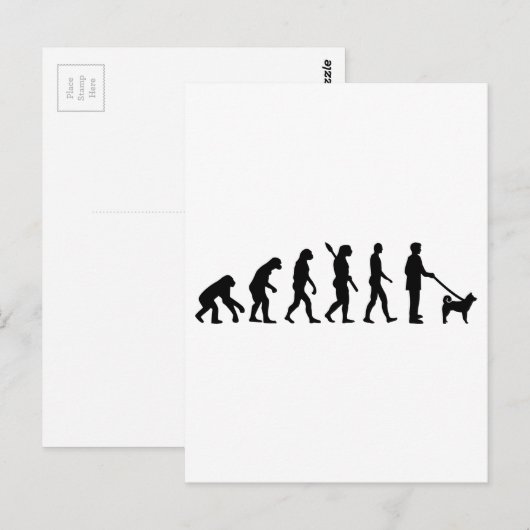 Akita Evolution Briefkaart (Voorkant / Achterkant)