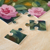 Akita Familieweide Bloemkunst Legpuzzel (Zijkant)