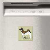Akita, gedetailleerd magneet (Insitu (Vaatwasser))
