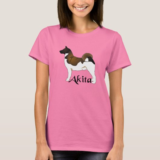 Akita, gedetailleerd t-shirt (Voorkant)