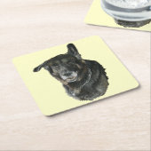 akita German shepherd mixdog Kartonnen Onderzetters (Schuin)