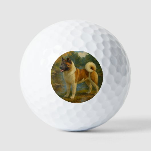 Akita Golfballen (Voorkant)