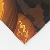 Akita Halloween Griezelen Fleece Deken (Hoek)