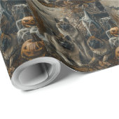 Akita Halloween Nacht Doggy Delight Cadeaupapier (Rol Hoek)