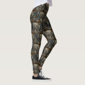 Akita Halloween Nacht Doggy Delight Leggings (Rechts)