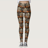 Akita Halloween Spooky Leggings (Voorkant)