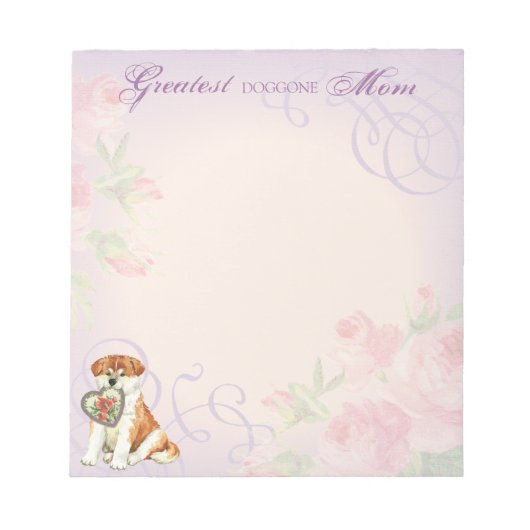 Akita Heart mama Notitieblok (Voorkant)