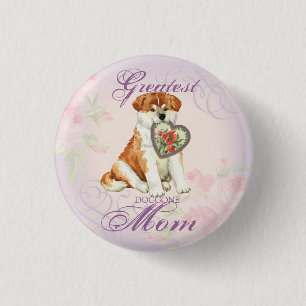 Akita Heart mama Ronde Button 3,2 Cm