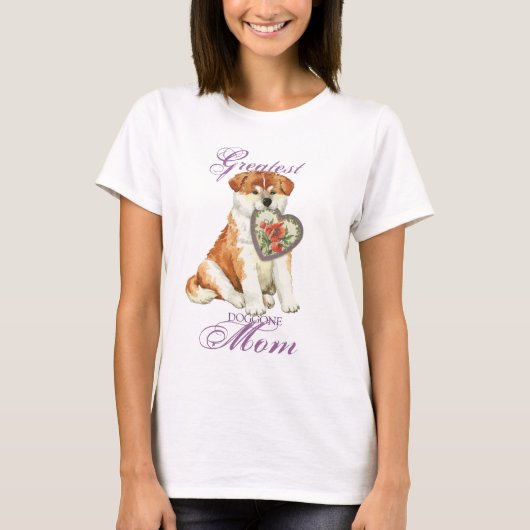 Akita Heart mama T-shirt (Voorkant)