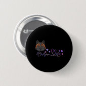 Akita Heartbeat Ronde Button 5,7 Cm (Voorkant /achterkant)
