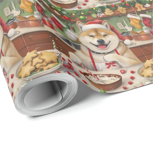 Akita Holiday Baking: Feestelijke Kerst Cadeaupapier (Rol Hoek)