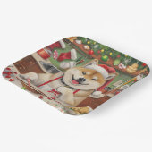 Akita Holiday Baking: Feestelijke Kerst Papieren Bordje (Gebogen)