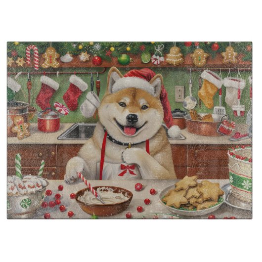 Akita Holiday Baking: Feestelijke Kerst Snijplank (Voorkant)