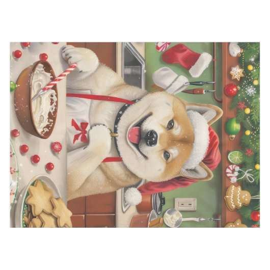 Akita Holiday Baking: Feestelijke Kerst Tafelkleed (Voorkant (Horizontaal))