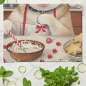 Akita Holiday Baking: Feestelijke Kerst Theedoek (Gevouwen)