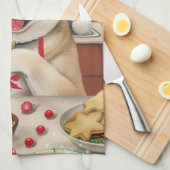 Akita Holiday Baking: Feestelijke Kerst Theedoek (Quarter Fold)