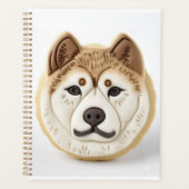 Akita-hond 3D geïnspireerd Planner (Voorkant)
