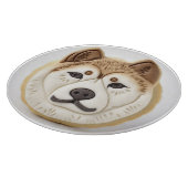 Akita Hond 3D Geïnspireerd Snijplank (Hoek)