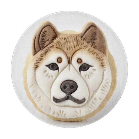 Akita Hond 3D Geïnspireerd Snijplank (Voorkant)