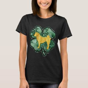 Akita-hond Clover Shamrock Ierse St. Patricks T-shirt
