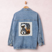 Akita-hond Halloween vierkant Denim Jacket (Hangar)