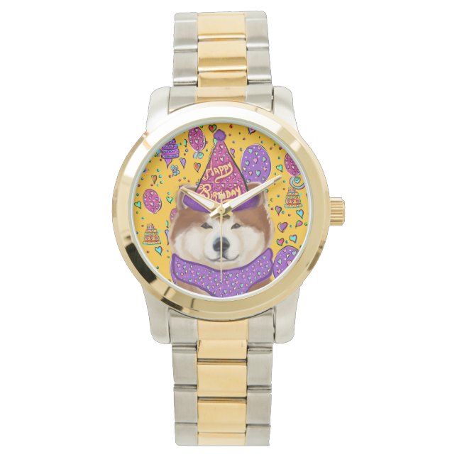 AKITA HOND  HORLOGE (Voorkant)