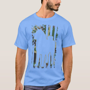 Akita hond huisdier eigenaar liefhebber camoue  t-shirt