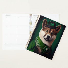 akita hond in St. Patrick's Day Dress Planner