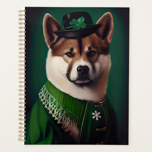 akita hond in St. Patrick's Day Dress Planner (Voorkant)