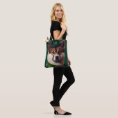 akita hond in St. Patrick's Day Dress Tote Bag (Op model)