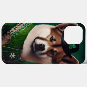 akita hond in St. Patrick's Day jurk Case-Mate iPhone Case (Achterkant (horizontaal))