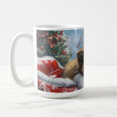 Akita Hond Kerstfeest Koffiemok (Links)