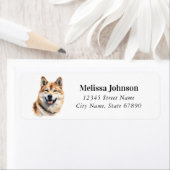 Akita Hond Retouradres Labels (Insitu)