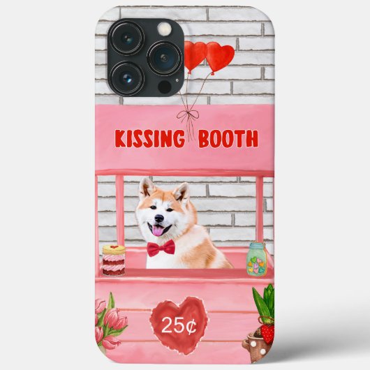 Akita-hond Valentijnsdag Kusstand Case-Mate iPhone Case (Achterkant)