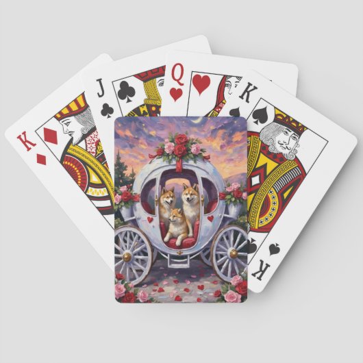 Akita-hond Valentijnsdag Pokerkaarten (Achterkant)